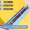 image:imageMr Pen Dividers for 3 Ring Binder 2 Sets 6 PackSet 12 pcs  Letter Size Binder Dividers with Tabs for Student Teacher Office Home OrganizersBright