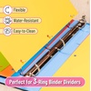 image:imageMr Pen Dividers for 3 Ring Binder 2 Sets 6 PackSet 12 pcs  Letter Size Binder Dividers with Tabs for Student Teacher Office Home OrganizersBright