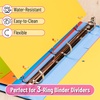 image:imageMr Pen Dividers for 3 Ring Binder 2 Sets 6 PackSet 12 pcs  Letter Size Binder Dividers with Tabs for Student Teacher Office Home OrganizersBright