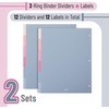 image:imageMr Pen Dividers for 3 Ring Binder 2 Sets 6 PackSet 12 pcs  Letter Size Binder Dividers with Tabs for Student Teacher Office Home OrganizersMisty