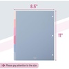 image:imageMr Pen Dividers for 3 Ring Binder 2 Sets 6 PackSet 12 pcs  Letter Size Binder Dividers with Tabs for Student Teacher Office Home OrganizersMisty
