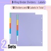 image:imageMr Pen Dividers for 3 Ring Binder 2 Sets 6 PackSet 12 pcs  Letter Size Binder Dividers with Tabs for Student Teacher Office Home OrganizersWinter
