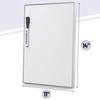 image:imageMr Pen Dry Erase Board 14 x 11 with a Black Dry Erase Marker  Aluminum Frame Gold Magnetic Small Mini White Board for Students Fridge Wall Locker Includes Double Sided TapesSilver