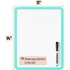 image:imageMr Pen Dry Erase Board 14 x 11 with a Black Dry Erase Marker  Green Frame Small Mini White Board for Students Fridge Wall Locker Includes Double Sided TapesAqua Blue