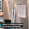 image:imageMr Pen Dry Erase Board 14 x 11 with a Black Dry Erase Marker  Green Frame Small Mini White Board for Students Fridge Wall Locker Includes Double Sided TapesPink