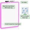 image:imageMr Pen Dry Erase Board 14 x 11 with a Black Dry Erase Marker  Green Frame Small Mini White Board for Students Fridge Wall Locker Includes Double Sided TapesOrchid