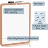 image:imageMr Pen Dry Erase Board 14 x 11 with a Black Dry Erase Marker  Green Frame Small Mini White Board for Students Fridge Wall Locker Includes Double Sided TapesCopper Tan