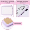 image:imageMr Pen Dry Erase Board 14 x 11 with a Black Dry Erase Marker  Green Frame Small Mini White Board for Students Fridge Wall Locker Includes Double Sided TapesPurple