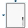 image:imageMr Pen Dry Erase Board 14 x 11 with a Black Dry Erase Marker  Green Frame Small Mini White Board for Students Fridge Wall Locker Includes Double Sided TapesGray