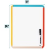 image:imageMr Pen Dry Erase Board 14 x 11 with a Black Dry Erase Marker  Green Frame Small Mini White Board for Students Fridge Wall Locker Includes Double Sided TapesColorful 3