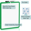 image:imageMr Pen Dry Erase Board 14 x 11 with a Black Dry Erase Marker  Green Frame Small Mini White Board for Students Fridge Wall Locker Includes Double Sided TapesGreen 2
