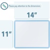 image:imageMr Pen Dry Erase Board 14 x 11 with a Black Dry Erase Marker  Green Frame Small Mini White Board for Students Fridge Wall Locker Includes Double Sided TapesBlue