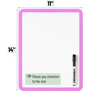image:imageMr Pen Dry Erase Board 14 x 11 with a Black Dry Erase Marker  Green Frame Small Mini White Board for Students Fridge Wall Locker Includes Double Sided TapesOrchid