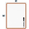 image:imageMr Pen Dry Erase Board 14 x 11 with a Black Dry Erase Marker  Green Frame Small Mini White Board for Students Fridge Wall Locker Includes Double Sided TapesCopper Tan
