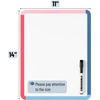 image:imageMr Pen Dry Erase Board 14 x 11 with a Black Dry Erase Marker  Green Frame Small Mini White Board for Students Fridge Wall Locker Includes Double Sided TapesPink Tide