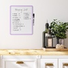 image:imageMr Pen Dry Erase Board 14 x 11 with a Black Dry Erase Marker  Green Frame Small Mini White Board for Students Fridge Wall Locker Includes Double Sided TapesPurple