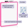 image:imageMr Pen Dry Erase Board 14 x 11 with a Black Dry Erase Marker  Green Frame Small Mini White Board for Students Fridge Wall Locker Includes Double Sided TapesLight Coral