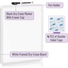image:imageMr Pen Dry Erase Board 14 x 11 with a Black Dry Erase Marker  Green Frame Small Mini White Board for Students Fridge Wall Locker Includes Double Sided TapesWhite