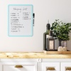 image:imageMr Pen Dry Erase Board 14 x 11 with a Black Dry Erase Marker  Green Frame Small Mini White Board for Students Fridge Wall Locker Includes Double Sided TapesMint Green