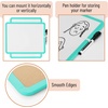 image:imageMr Pen Dry Erase Board 14 x 11 with a Black Dry Erase Marker  Green Frame Small Mini White Board for Students Fridge Wall Locker Includes Double Sided TapesAqua Blue