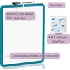 image:imageMr Pen Dry Erase Board 14 x 11 with a Black Dry Erase Marker  Green Frame Small Mini White Board for Students Fridge Wall Locker Includes Double Sided TapesGreen