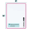 image:imageMr Pen Dry Erase Board 14 x 11 with a Black Dry Erase Marker  Green Frame Small Mini White Board for Students Fridge Wall Locker Includes Double Sided TapesPink