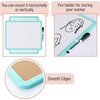 image:imageMr Pen Dry Erase Board 14 x 11 with a Black Dry Erase Marker  Green Frame Small Mini White Board for Students Fridge Wall Locker Includes Double Sided TapesMint Green
