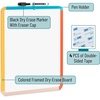 image:imageMr Pen Dry Erase Board 14 x 11 with a Black Dry Erase Marker  Green Frame Small Mini White Board for Students Fridge Wall Locker Includes Double Sided TapesColorful 3