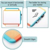 image:imageMr Pen Dry Erase Board 14 x 11 with a Black Dry Erase Marker  Green Frame Small Mini White Board for Students Fridge Wall Locker Includes Double Sided TapesColorful 3