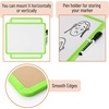 image:imageMr Pen Dry Erase Board 14 x 11 with a Black Dry Erase Marker  Green Frame Small Mini White Board for Students Fridge Wall Locker Includes Double Sided TapesLawn Green