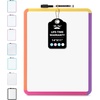 image:imageMr Pen Dry Erase Board 14 x 11 with a Black Dry Erase Marker  Green Frame Small Mini White Board for Students Fridge Wall Locker Includes Double Sided TapesColorful 2