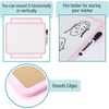 image:imageMr Pen Dry Erase Board 14 x 11 with a Black Dry Erase Marker  Green Frame Small Mini White Board for Students Fridge Wall Locker Includes Double Sided TapesPink