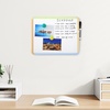 image:imageMr Pen Dry Erase Board 14 x 11 with a Black Dry Erase Marker  Green Frame Small Mini White Board for Students Fridge Wall Locker Includes Double Sided TapesCitrus