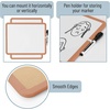 image:imageMr Pen Dry Erase Board 14 x 11 with a Black Dry Erase Marker  Green Frame Small Mini White Board for Students Fridge Wall Locker Includes Double Sided TapesCopper Tan
