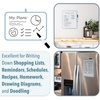 image:imageMr Pen Dry Erase Board 14 x 11 with a Black Dry Erase Marker  Green Frame Small Mini White Board for Students Fridge Wall Locker Includes Double Sided TapesBlue
