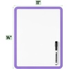 image:imageMr Pen Dry Erase Board 14 x 11 with a Black Dry Erase Marker  Green Frame Small Mini White Board for Students Fridge Wall Locker Includes Double Sided TapesPurple 2