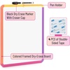 image:imageMr Pen Dry Erase Board 14 x 11 with a Black Dry Erase Marker  Green Frame Small Mini White Board for Students Fridge Wall Locker Includes Double Sided TapesColorful 2