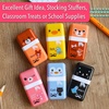 image:imageMr Pen Eraser with Cover and Roller 6 Pack Animal Theme  Cute Erasers for KidsA 6 Different Cute Designs