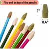 image:imageMr Pen Erasers for Pencils 120 Pack Pencil Top Erasers Eraser Caps  Kids Cap Tops Topper Erasers Ereaser Autumn Earth colored erasers