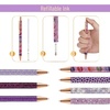 image:imageMr Pen Fancy Pens for Women 7 Pack Black Ink Ballpoint 10 Refills  10mm Glitter Cute Pens for Journaling Sparkly Fancy Pen for Writing Women amp Girls School Gifts College StudentsElegant in Purple