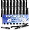 image:imageMr Pen Felt Tip Pens 36 Pack 07 mm Green Felt Tip Pens Bulk Fast Dry  No Smear Planner Markers for Underlining Writing Drawing Journaling SuppliesBlack