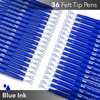 image:imageMr Pen Felt Tip Pens 36 Pack 07 mm Green Felt Tip Pens Bulk Fast Dry  No Smear Planner Markers for Underlining Writing Drawing Journaling SuppliesBlue