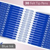 image:imageMr Pen Felt Tip Pens 36 Pack 07 mm Green Felt Tip Pens Bulk Fast Dry  No Smear Planner Markers for Underlining Writing Drawing Journaling SuppliesBlue