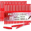 image:imageMr Pen Felt Tip Pens 36 Pack 07 mm Green Felt Tip Pens Bulk Fast Dry  No Smear Planner Markers for Underlining Writing Drawing Journaling SuppliesRed