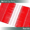 image:imageMr Pen Felt Tip Pens 36 Pack 07 mm Green Felt Tip Pens Bulk Fast Dry  No Smear Planner Markers for Underlining Writing Drawing Journaling SuppliesRed
