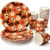 image:imageMr Pen Halloween Plates and Cups Set 48 Pcs Halloween Cups and Plates