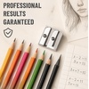image:imageMr Pen Handheld Metal Pencil Sharpener 6 Pack  2Hole Dual Size Standard amp Jumbo Rose Gold Metal Manual Pencil Sharpeners for Graphite amp Colored Pencils School OfficeSteel