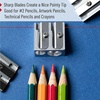 image:imageMr Pen Handheld Metal Pencil Sharpener 6 Pack  2Hole Dual Size Standard amp Jumbo Rose Gold Metal Manual Pencil Sharpeners for Graphite amp Colored Pencils School OfficeSteel