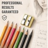 image:imageMr Pen Handheld Metal Pencil Sharpener 6 Pack  2Hole Dual Size Standard amp Jumbo Rose Gold Metal Manual Pencil Sharpeners for Graphite amp Colored Pencils School OfficeGold