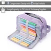 image:imageMr Pen High Capacity Pencil Case Large Pencil Pouch with 3 Compartments and 2 Pockets Large Pencil Bag with Smooth Zipper Cute Pencil Case Pouch Organizer School Supplies for TeensPurple